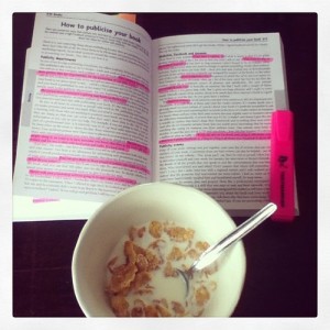 the Writers' and Artists' Yearbook, and my breakfast